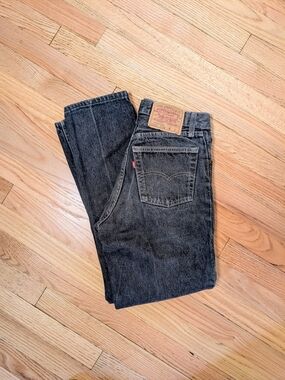 Vintage 1980s Levi’s 501 26501-6159 Black Denim Jeans Women’s 9 Made in USA